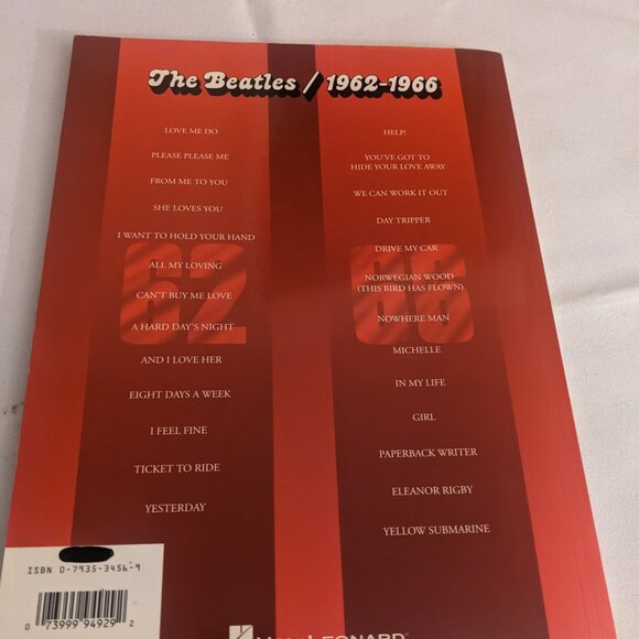 The Beatles 1962-1966 Guitar Sheet Music Book - Picture 2 of 4
